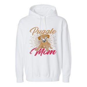 Cute Pet Animal Dog Lover Puggle Mom Mothers Day Puggle Garment-Dyed Fleece Hoodie