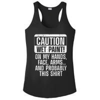 Cool Painter Art Professional Painter Paint Ladies PosiCharge Competitor Racerback Tank