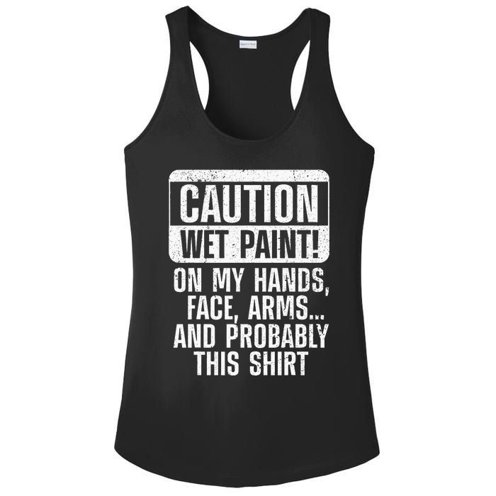 Cool Painter Art Professional Painter Paint Ladies PosiCharge Competitor Racerback Tank