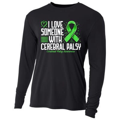 Cerebral Palsy Awareness I Love Someone With Cerebral Palsy Cooling Performance Long Sleeve Crew