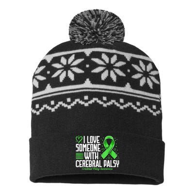 Cerebral Palsy Awareness I Love Someone With Cerebral Palsy USA-Made Snowflake Beanie