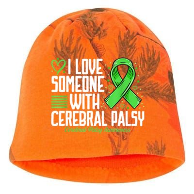 Cerebral Palsy Awareness I Love Someone With Cerebral Palsy Kati - Camo Knit Beanie