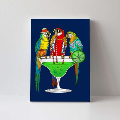 Cool Parrot Art Pet Bird Tropical Parrot Lover Canvas