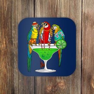 Cool Parrot Art Pet Bird Tropical Parrot Lover Coaster