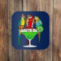 Cool Parrot Art Pet Bird Tropical Parrot Lover Coaster