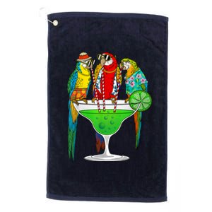 Cool Parrot Art Pet Bird Tropical Parrot Lover Platinum Collection Golf Towel