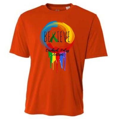 Cerebral Palsy Autism Awareness Dreamcatcher Gift Cooling Performance Crew T-Shirt