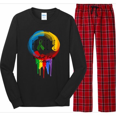 Cerebral Palsy Autism Awareness Dreamcatcher Gift Long Sleeve Pajama Set