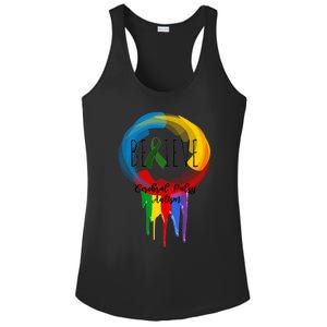 Cerebral Palsy Autism Awareness Dreamcatcher Gift Ladies PosiCharge Competitor Racerback Tank