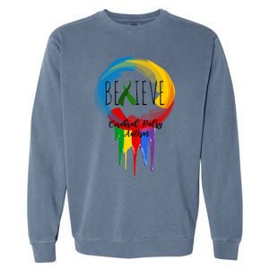 Cerebral Palsy Autism Awareness Dreamcatcher Gift Garment-Dyed Sweatshirt