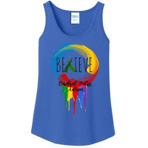 Cerebral Palsy Autism Awareness Dreamcatcher Gift Ladies Essential Tank