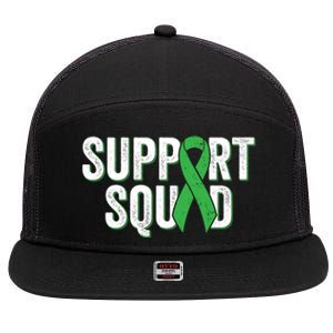 Cerebral Palsy Awareness Gift Support Squad Gift Matching Family Cute Gift 7 Panel Mesh Trucker Snapback Hat