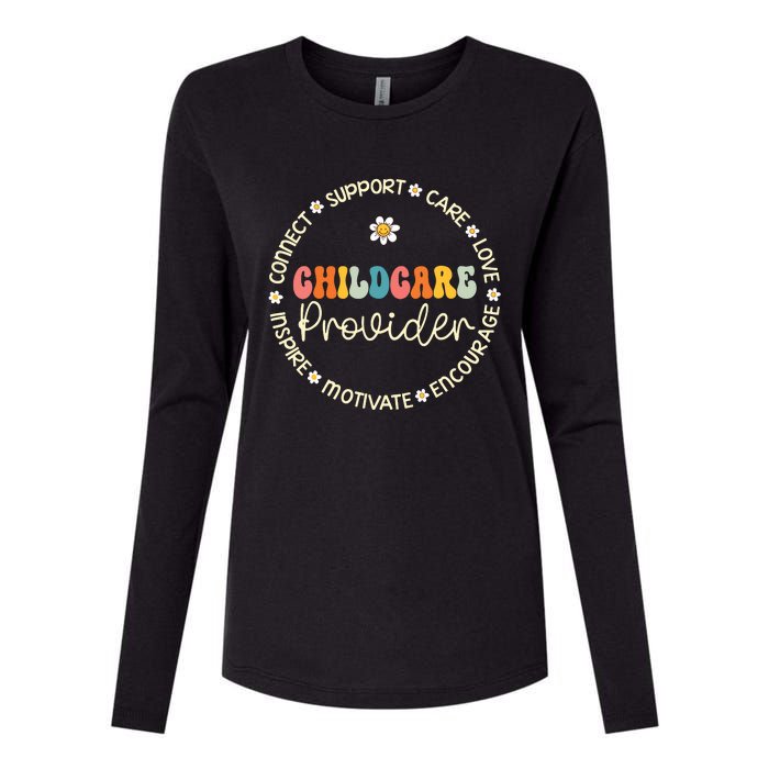 Childcare Provider Appreciation Week Back To School Womens Cotton Relaxed Long Sleeve T-Shirt