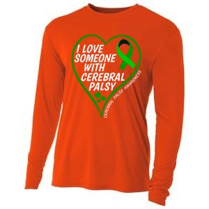 Cerebral Palsy Awareness I Love Someone With Cerebral Palsy Great Gift Cooling Performance Long Sleeve Crew