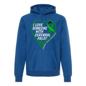 Cerebral Palsy Awareness I Love Someone With Cerebral Palsy Great Gift Premium Hoodie