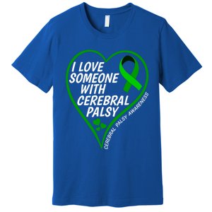 Cerebral Palsy Awareness I Love Someone With Cerebral Palsy Great Gift Premium T-Shirt