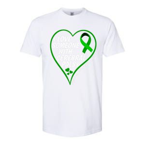 Cerebral Palsy Awareness I Love Someone With Cerebral Palsy Great Gift Softstyle CVC T-Shirt