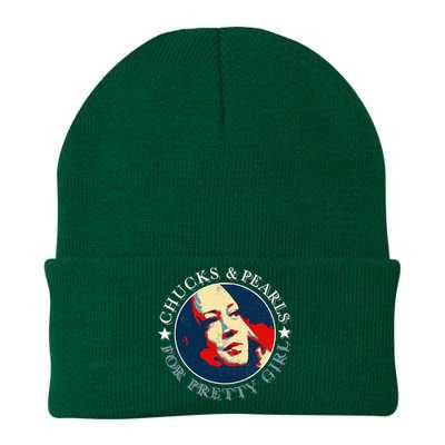 Chucks Pearls And Pretty Kamala Harris Inauguration Knit Cap Winter Beanie