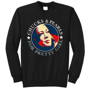 Chucks Pearls And Pretty Kamala Harris Inauguration Sweatshirt