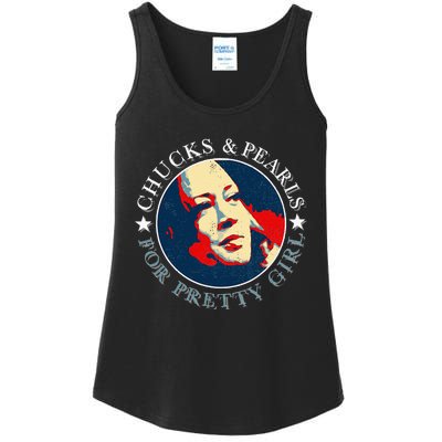 Chucks Pearls And Pretty Kamala Harris Inauguration Ladies Essential Tank