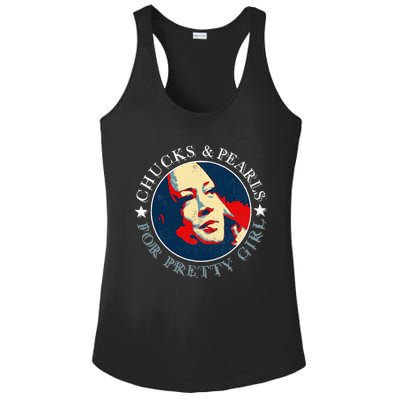 Chucks Pearls And Pretty Kamala Harris Inauguration Ladies PosiCharge Competitor Racerback Tank