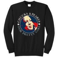 Chucks Pearls And Pretty Kamala Harris Inauguration Tall Sweatshirt