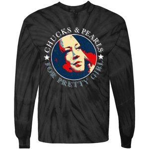 Chucks Pearls And Pretty Kamala Harris Inauguration Tie-Dye Long Sleeve Shirt