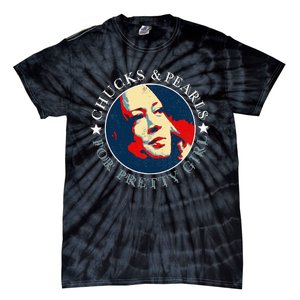 Chucks Pearls And Pretty Kamala Harris Inauguration Tie-Dye T-Shirt