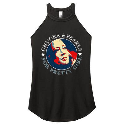 Chucks Pearls And Pretty Kamala Harris Inauguration Women’s Perfect Tri Rocker Tank