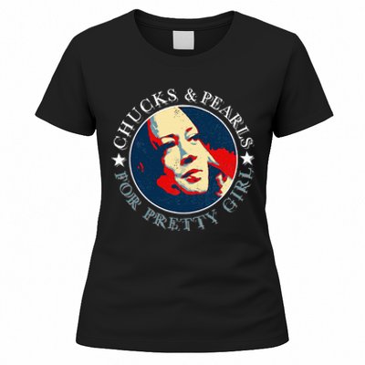 Chucks Pearls And Pretty Kamala Harris Inauguration Women's T-Shirt