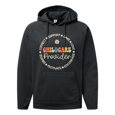 Childcare Provider Appreciation Week Back To School Performance Fleece Hoodie