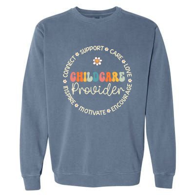 Childcare Provider Appreciation Week Back To School Garment-Dyed Sweatshirt