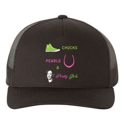 Chucks Pearls And Pretty Kamala Harris Inauguration Yupoong Adult 5-Panel Trucker Hat