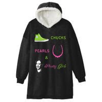 Chucks Pearls And Pretty Kamala Harris Inauguration Hooded Wearable Blanket