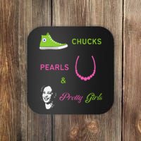 Chucks Pearls And Pretty Kamala Harris Inauguration Coaster