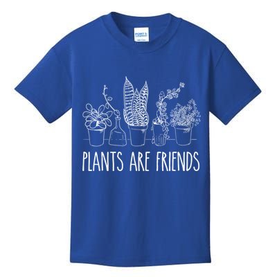 Cute Plants Are Friends Gardening Meaningful Gift Kids T-Shirt