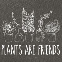Cute Plants Are Friends Gardening Meaningful Gift Cotton Canvas Backpack