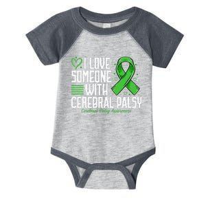 Cerebral Palsy Awareness I Love Someone with Cerebral Palsy Infant Baby Jersey Bodysuit