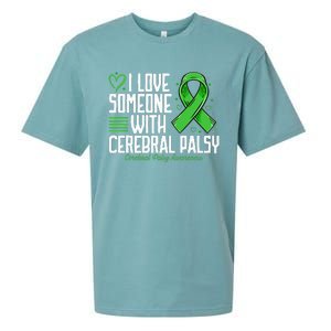 Cerebral Palsy Awareness I Love Someone with Cerebral Palsy Sueded Cloud Jersey T-Shirt