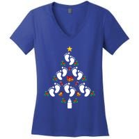 Christmas Pregnancy Announcet Funny Christmas Mom To Be Gift Women's V-Neck T-Shirt