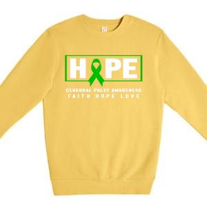 Cerebral Palsy Awareness Gift Cerebral Palsy Awareness Gift Premium Crewneck Sweatshirt