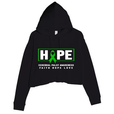 Cerebral Palsy Awareness Gift Cerebral Palsy Awareness Gift Crop Fleece Hoodie