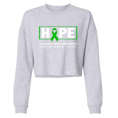 Cerebral Palsy Awareness Gift Cerebral Palsy Awareness Gift Cropped Pullover Crew