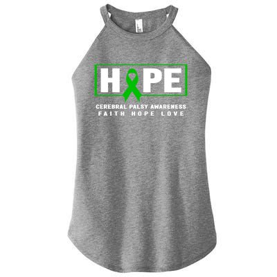 Cerebral Palsy Awareness Gift Cerebral Palsy Awareness Gift Women’s Perfect Tri Rocker Tank