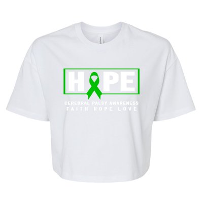 Cerebral Palsy Awareness Gift Cerebral Palsy Awareness Gift Bella+Canvas Jersey Crop Tee