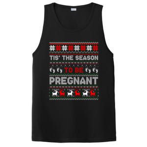 Christmas Pregnancy Announcet Gift Ugly Xmas Funny Gift PosiCharge Competitor Tank