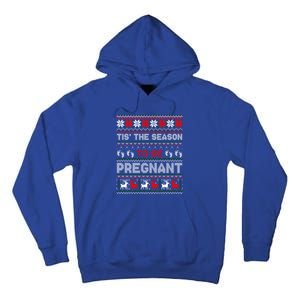 Christmas Pregnancy Announcet Gift Ugly Xmas Funny Gift Tall Hoodie