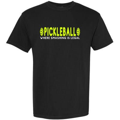 Cool Pickleball Art For  Paddle Pickleball Player Garment-Dyed Heavyweight T-Shirt