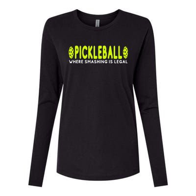 Cool Pickleball Art For  Paddle Pickleball Player Womens Cotton Relaxed Long Sleeve T-Shirt