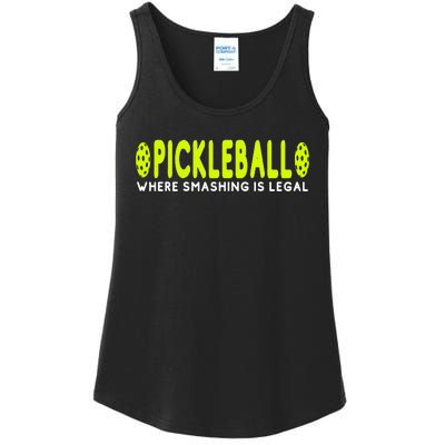 Cool Pickleball Art For  Paddle Pickleball Player Ladies Essential Tank